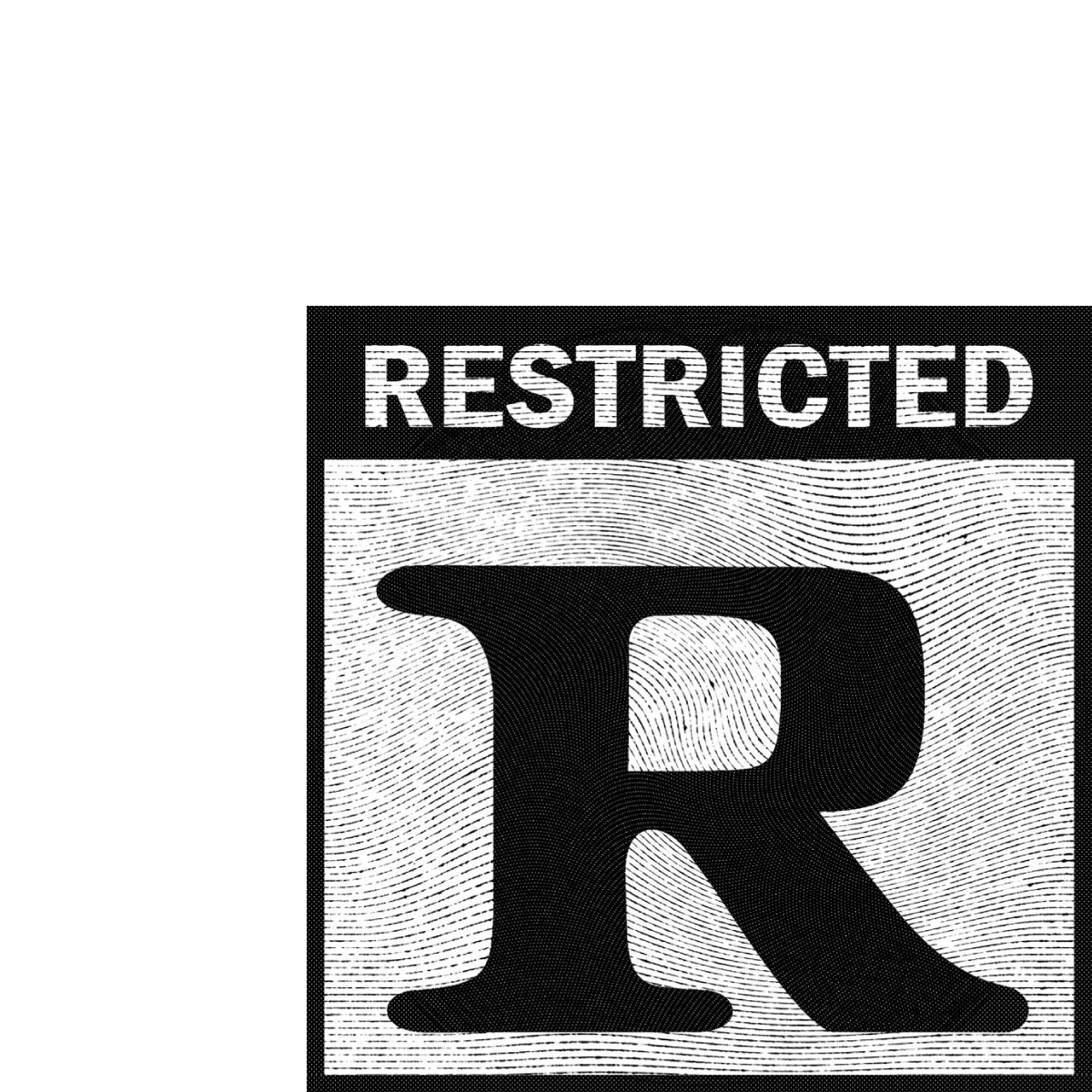 Rated R Restricted Funny Logo Television Movies & Sarcastic -  Israel
